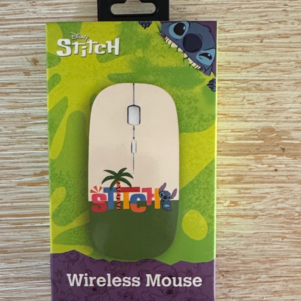 Disney Stitch Green and White Mouse